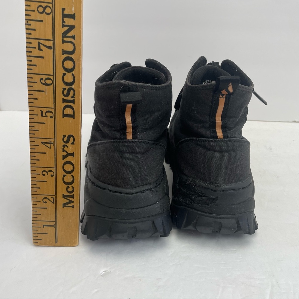 Skechers womens 7 Black High Top Sneaker Boots Lug sole chunky combat canvas - Picture 4 of 11